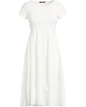 High Midi Dress - White