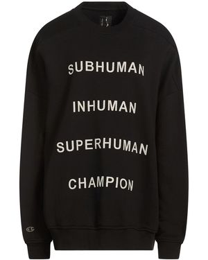 Rick Owens X Champion Sweatshirt Cotton, Elastane - Black