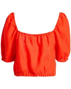 Casa Raki Top Organic Linen - Red