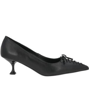 Lola Cruz Pumps Leather - Black