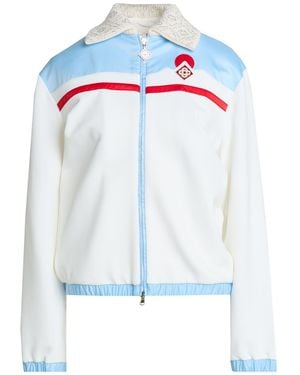 CASABLANCA Jacket Viscose, Polyamide, Elastane - Blue