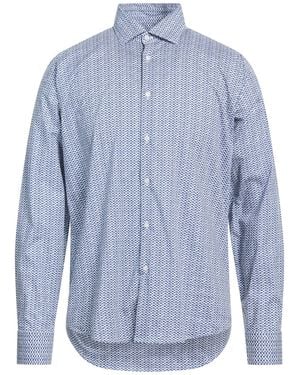 Manuel Ritz Shirt Cotton, Elastane - Blue