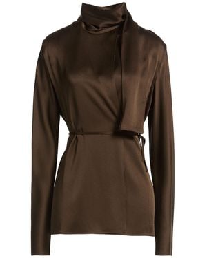 Semicouture Top Acetate, Viscose - Brown