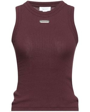 McQueen Burgundy Tank Top Cotton - Purple