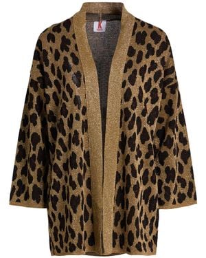 Kontatto Cardigan Viscose, Polyamide, Metallic Fiber - Brown