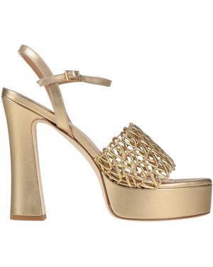 J.A.P. JOSE ANTONIO PEREIRA Sandals Leather - Metallic