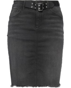 Liu Jo Denim Skirt Cotton, Elastane - Black