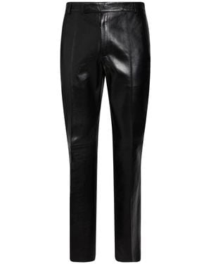 dunhill Pants Lambskin - Black