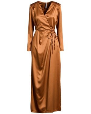 Imperial Maxi Dress Polyester - Brown