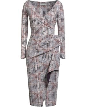 La Petite Robe Di Chiara Boni Lilac Midi Dress Polyamide, Elastane - Grey