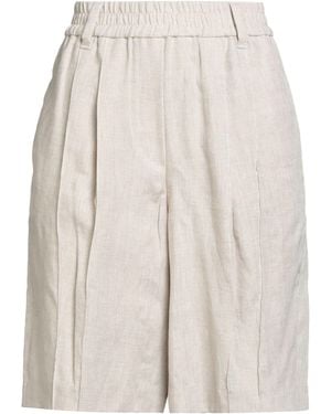 Brunello Cucinelli Shorts & Bermuda Shorts Linen, Brass - Natural