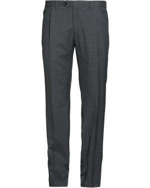 Germano Charcoal Pants Virgin Wool - Gray