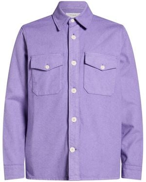 Edition10 Lilac Denim Shirt Recycled Cotton, Cotton - Purple