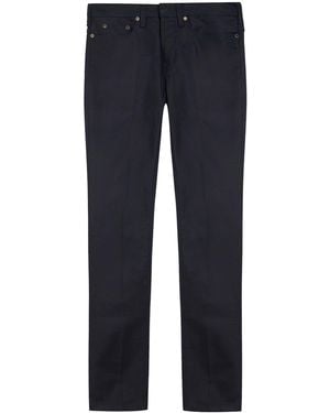 Neil Barrett Midnight Pants Cotton, Elastane - Blue