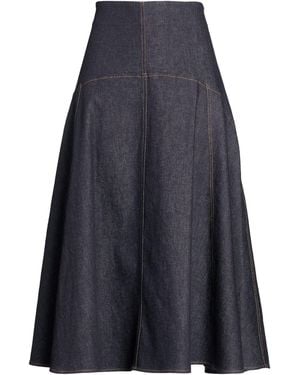 Jacquemus Denim Skirt Cotton, Cashmere, Elastane - Blue