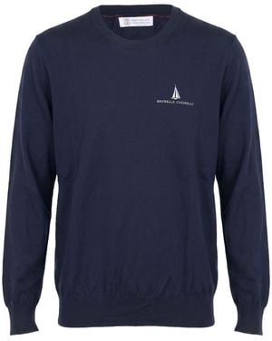 Brunello Cucinelli Pullover - Azul
