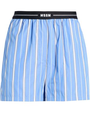 MSGM Light Shorts & Bermuda Shorts Cotton - Blue