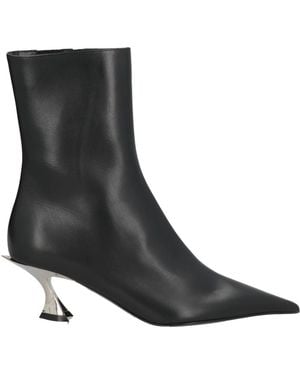Mugler Ankle Boots Leather - Black
