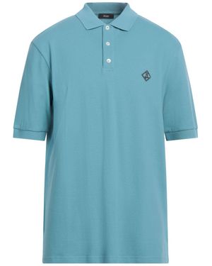 Herno Polo Shirt Cotton, Polyester - Blue