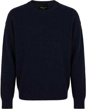 Roberto Collina Sweater Polyamide, Wool, Baby Alpaca Wool, Elastane - Blue