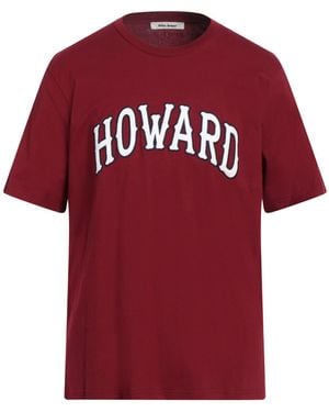 Wales Bonner Burgundy T-Shirt Organic Cotton, Cotton - Red