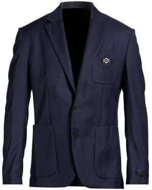Versace Midnight Blazer Virgin Wool - Blue
