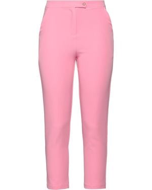 Yes-Zee Pants Polyester, Elastane - Pink