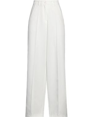 hinnominate Pants Polyester, Elastane - White