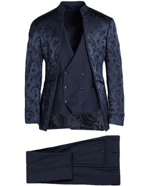 Luigi Bianchi Suit Polyester, Wool - Blue