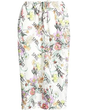 5 PROGRESS Midi Skirt Polyester - White