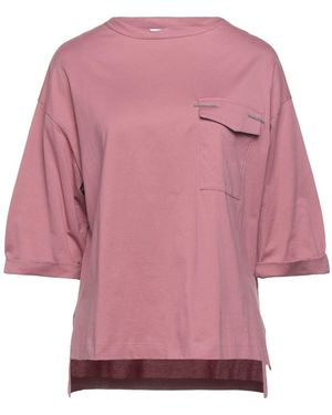 Brunello Cucinelli T-Shirt Cotton, Brass - Pink