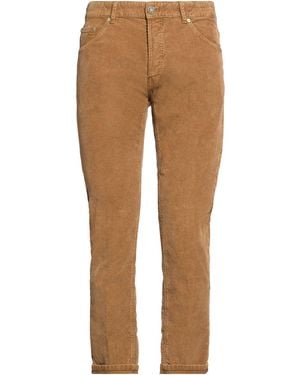 PT Torino Camel Trousers Cotton, Elastane - Brown