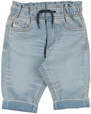 ショートパンツ DIESEL De jizz fsg denim shorts destroyed effect Blu Blue De-Jizz-Fsg Denim Shorts by Diesel on Sale
