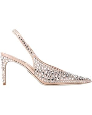 Rene Caovilla Pumps Textile Fibers - White