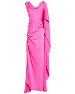 Rhea Costa Maxi Dress Polyester, Elastane - Pink