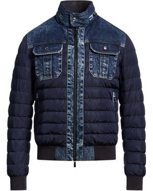 Moorer Midnight Puffer Cotton, Elastane - Blue