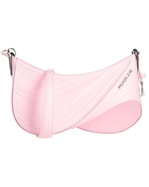 Mugler Cross-Body Bag Leather - Pink