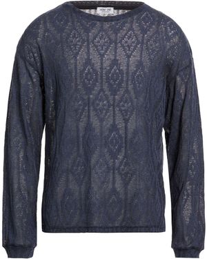 MOOD_ONE Sweater Cotton, Polyester, Elastane - Blue