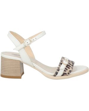 Nero Giardini Sandals Leather, Textile Fibers - Natural