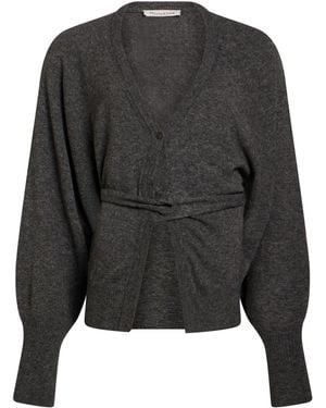 Manila Grace Cardigan Viscose, Polyamide, Wool, Cashmere - Grey