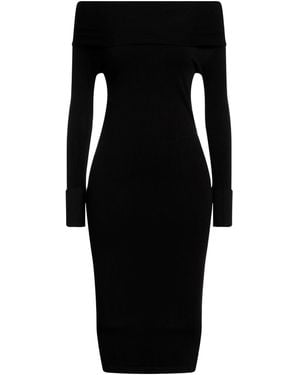 Alpha Studio Midi Dress - Black