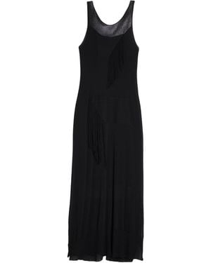 Pierantonio Gaspari Maxi Dress Viscose, Polyamide - Black