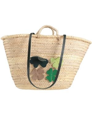 Danielapi Handbag Straw - White