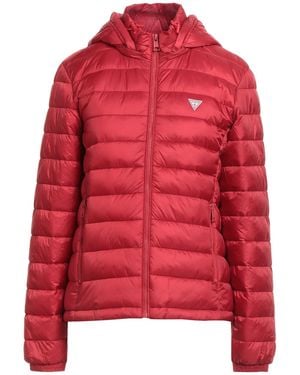 Guess Jeans Puffer Polyamide, Polyester - Red