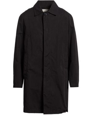 Paltò Emilio Cor Midnight Overcoat & Trench Coat Cotton, Polyester, Polyamide - Black