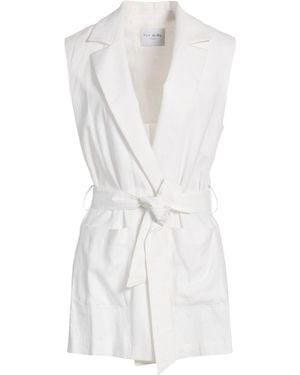 Fly Girl Blazer Linen, Viscose - White