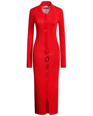 Patrizia Pepe Midi Dresses - Red