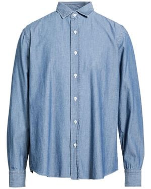Salvatore Piccolo Denim Shirt Cotton - Blue
