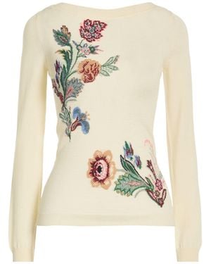 Etro Jumper Wool, Polyamide, Viscose, Polyester, Cotton - White