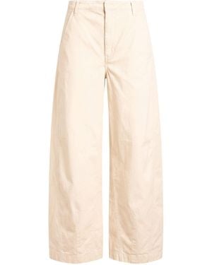 Free People Trousers Cotton - Natural